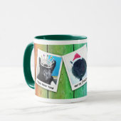 Mug Black German Shepherd Puppy Winter Holiday 11, ZKA (Devant gauche)