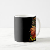 Mug Black Girl Magic Black Queen JunetDix Femmes Afro (Devant droit)