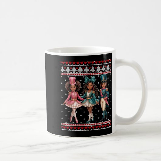 Mug Black Girl Nutcracker Western Nutcracker Bow Ugly (Droite)