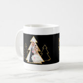Mug Black & Gold Christmas Tree photo nouvellement app (Devant gauche)