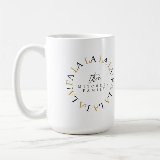 Mug Black Gold Fa Noël La La ID1009 (Gauche)