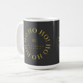 Mug Black Gold Noël Ho Ho Ho ID1009 (Devant gauche)