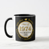 Mug Black Gold White, Souvenirs de réunion de classe 5 (Gauche)