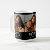 Mug Black Graceful Script Mom Established 3 Photo  (Devant gauche)