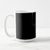 Mug Black Grey Red Professional Moderne Votre nom (Gauche)