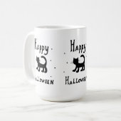 Mug Black Happy Halloween horreur éffrayant (Devant gauche)