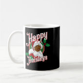 Mug Black happy holiday afro-américain père Noël mrs c (Gauche)