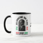 Mug BLACK HISTORY MONTH Celebrating 100 Years BHM (Gauche)