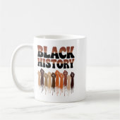 Mug Black History Month Hands Symbol Afro Motivation  (Gauche)