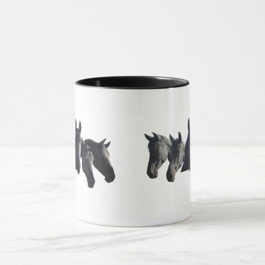 Mug "Black Horse Collage" (Centre)