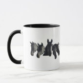 Mug "Black Horse Collage" (Gauche)
