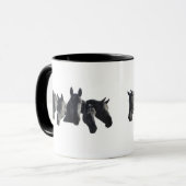 Mug "Black Horse Collage" (Devant gauche)