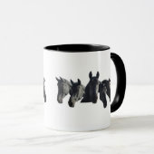 Mug "Black Horse Collage" (Devant droit)