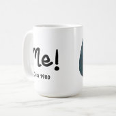 Mug Black Ink Celebrating "Me" with 80s photo (Devant gauche)