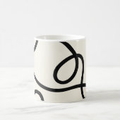 Mug Black Ivory Loop Line Abstract (Centre)