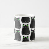 Mug Black Kitty Green Eyes Personnalisé (Centre)
