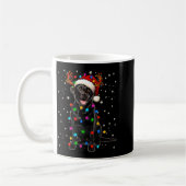 Mug Black Lab Labrador Christmas Tree Light Pajama Dog (Gauche)