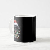 Mug Black Lab Labrador Christmas Tree Light Pyjama Chi (Devant gauche)