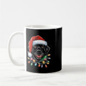 Mug Black Lab Labrador Christmas Tree Light Pyjama Chi (Gauche)