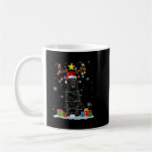 Mug Black Lab Labrador Christmas Tree Light Pyjama Chi (Gauche)