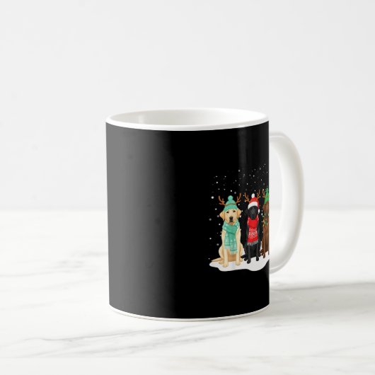 Mug Black Lab Labrador Dog Christmas Crew Matching Fam (Devant droit)