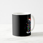 Mug Black Lab Labrador Dog Funny Christmas Lights Rein (Devant droit)