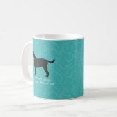 Mug Black Lab Penser à votre design (Devant gauche)