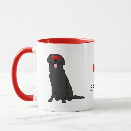 Mug Black Lab personnalisé (Gauche)