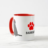 Mug Black Lab personnalisé (Devant gauche)