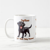 Mug Black Labrador - Ajouter le nom du chien, modifier (Gauche)