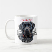 Mug Black Labrador, ajouter le nom du chien, modifier  (Gauche)