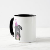 Mug Black Labrador Avec Casquette de fête (Devant gauche)