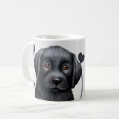 Mug Black Labrador Chien Chaque Snack Que Vous Faites (Devant gauche)