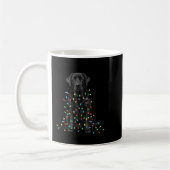 Mug Black Labrador Christmas I'm Fine Everything Is Fi (Gauche)