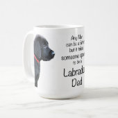 Mug Black Labrador Dad - Fête des pères - Chien papa (Devant gauche)