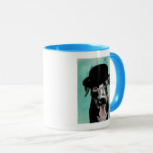 Mug Black Labrador dans le Casquette Bowler (Devant droit)