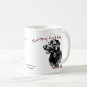 Mug Black Labrador Morning Café / PERSONNALISER (Devant droit)