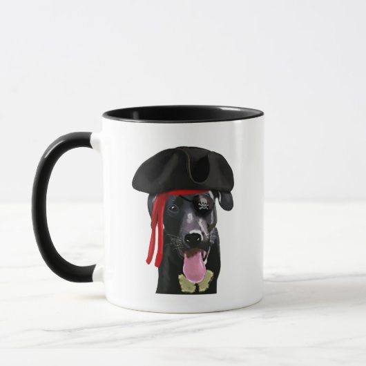 Mug Black Labrador Pirate (Gauche)