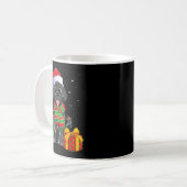 Mug Black Labrador Retriever Christmas Lights Xmas Lab (Devant gauche)