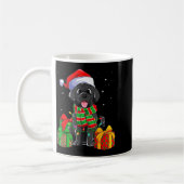 Mug Black Labrador Retriever Christmas Lights Xmas Lab (Gauche)