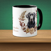 Mug Black Labrador Retriever Dog Automne Wire