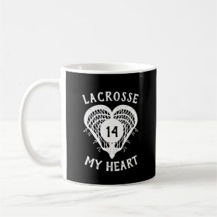 Mug Black Lacrosse Mon Coeur
