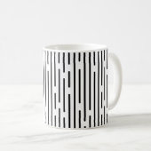 Mug Black Line Geometric Pattern  (Devant droit)