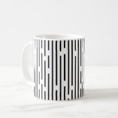 Mug Black Line Geometric Pattern  (Devant gauche)