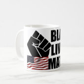 Mug black lives matière Collection USA Flag (Devant gauche)