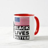 Mug Black Lives Matt USA Flag collection (Devant droit)