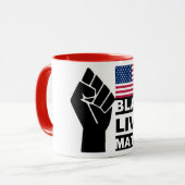 Mug Black Lives Matt USA Flag collection (Devant gauche)