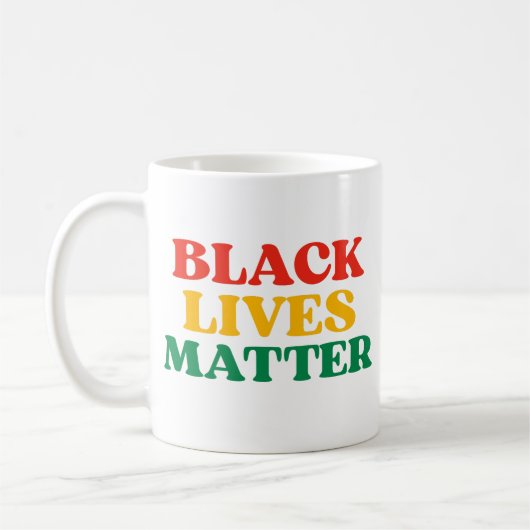 Mug Black Lives Matter Ornament (Gauche)