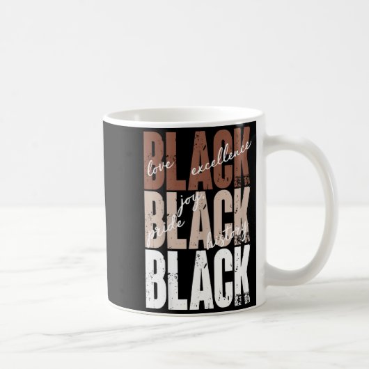 Mug Black Love Excellence Joy Pride Black History Afri (Droite)