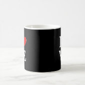 Mug Black LOVE Heart Moderne tendance (Centre)